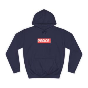 Unisex Peace. Red Hoodie
