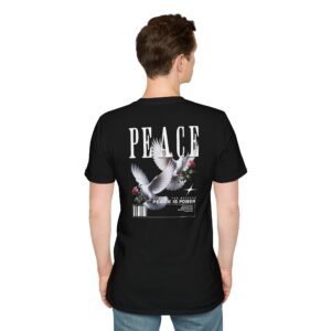 Unisex Peace Is Power T-Shirt (Regular Fit)